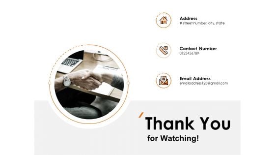 Thank You For Watching Company Results Ppt PowerPoint Presentation File Influencers