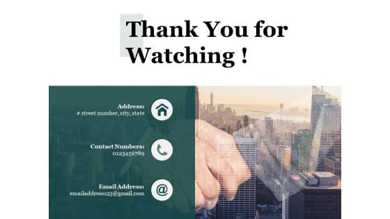 Thank You For Watching Process Analysis Ppt PowerPoint Presentation Professional Picture