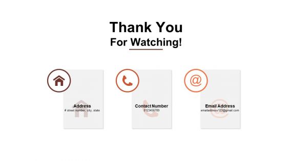 Thank You For Watching Transformation Chart Ppt PowerPoint Presentation Summary Portrait