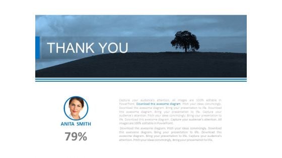 Thank You Slide With Tree Background Powerpoint Slides