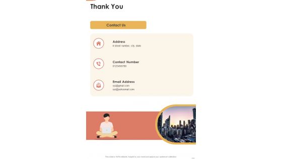 Thank You Visual Design Project Proposal One Pager Sample Example Document Thank You Visual Design Project Proposal One Pager Sample Example Document