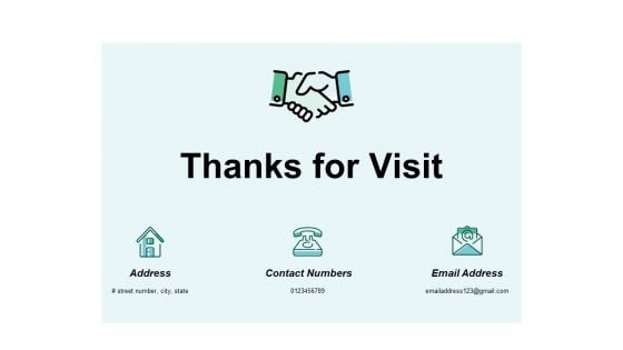 Thanks For Visit Ppt PowerPoint Presentation Icon Professional