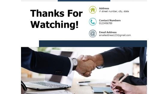 Thanks For Watching Autonomation Ppt PowerPoint Presentation Portfolio Slide