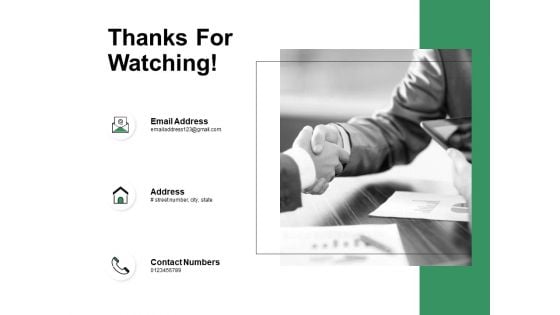 Thanks For Watching Business Intelligence Ppt PowerPoint Presentation Gallery Gridlines