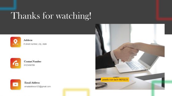 Thanks For Watching Data Driven Promotional Guide To Increase Return On Investment Mockup PDF Thanks For Watching Data Driven Promotional Guide To Increase Return On Investment Mockup PDF