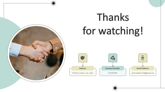 Thanks For Watching Ppt PowerPoint Presentation File Skills PDF