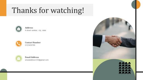 Thanks For Watching Ppt PowerPoint Presentation File Visuals PDF