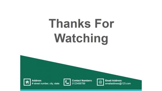 Thanks For Watching Ppt PowerPoint Presentation Gallery Slide Portrait