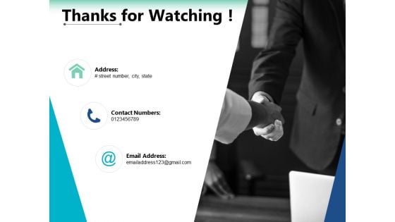 Thanks For Watching Ppt PowerPoint Presentation Icon Designs Download