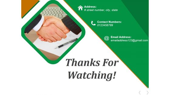 Thanks For Watching Ppt PowerPoint Presentation Infographics Display