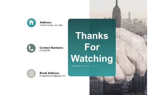 Thanks For Watching Ppt PowerPoint Presentation Infographics Guide