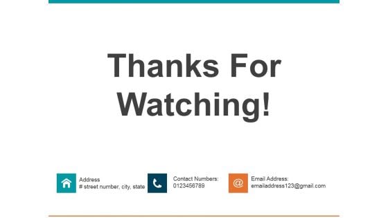 Thanks For Watching Ppt PowerPoint Presentation Infographics Tips