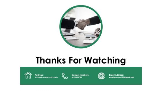 Thanks For Watching Ppt PowerPoint Presentation Model Portrait