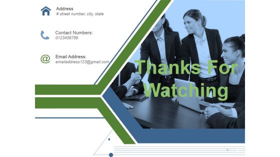 Thanks For Watching Ppt PowerPoint Presentation Portfolio Background