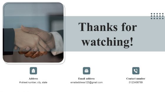 Thanks For Watching Techniques For Enhancing Buyer Acquisition Approach Icons PDF