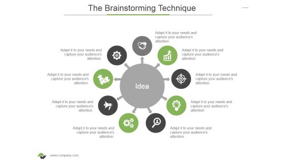 The Brainstorming Technique Ppt PowerPoint Presentation Styles Guidelines