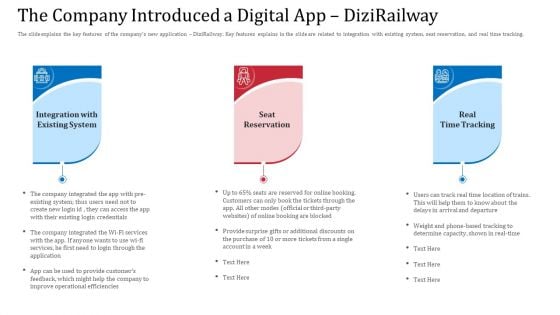 The Company Introduced A Digital App Dizirailway Structure PDF The Company Introduced A Digital App Dizirailway Structure PDF