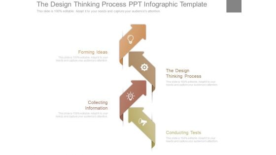 The Design Thinking Process Ppt Infographic Template