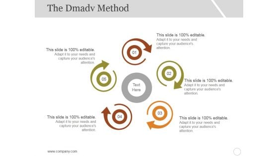 The Dmadv Method Ppt PowerPoint Presentation Ideas Graphic Tips