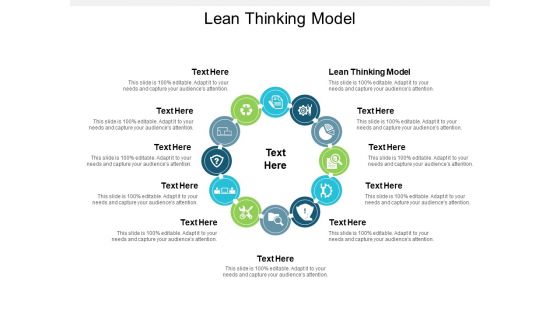 The Lean Thinking Model Ppt PowerPoint Presentation Outline Graphics Cpb