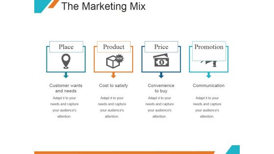 The Marketing Mix Ppt PowerPoint Presentation Shapes