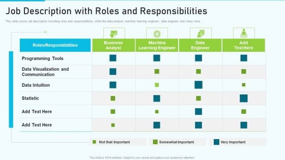 The Optimum Human Capital Strategic Tools And Templates Job Description Background PDF