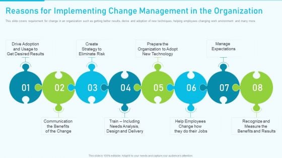 The Optimum Human Capital Strategic Tools And Templates Reasons For Implementing Change Summary PDF