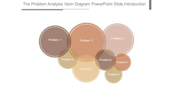 The Problem Analysis Venn Diagram Powerpoint Slide Introduction