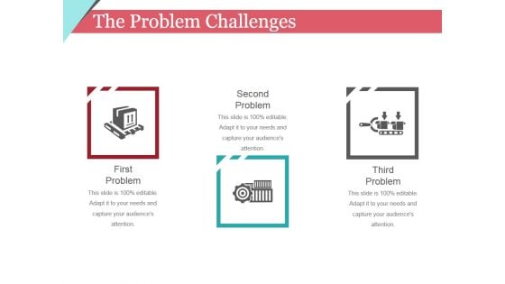 The Problem Challenges Template 1 Ppt PowerPoint Presentation Outline Icons