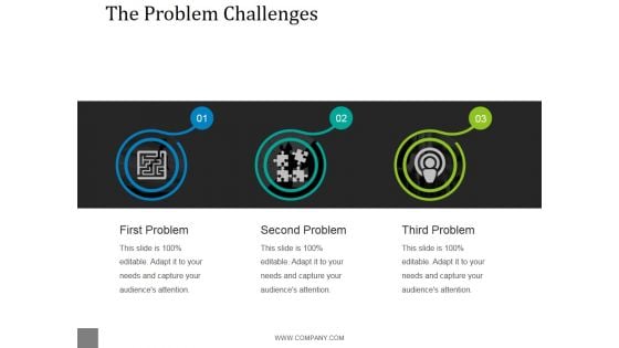 The Problem Challenges Template 1 Ppt PowerPoint Presentation Templates