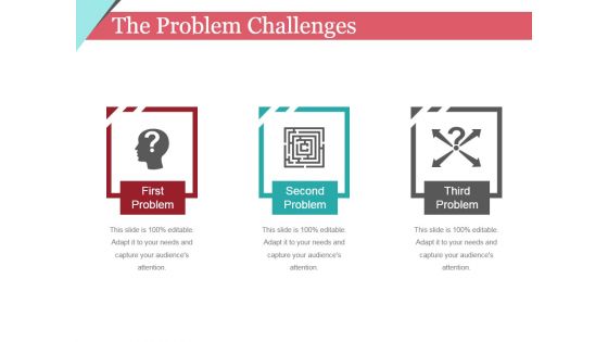 The Problem Challenges Template 2 Ppt PowerPoint Presentation Gallery Introduction