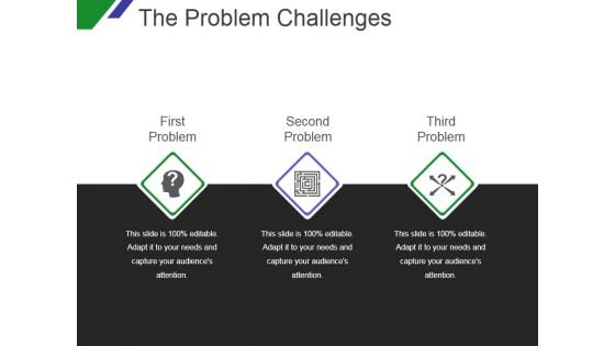 The Problem Challenges Template 2 Ppt PowerPoint Presentation Show