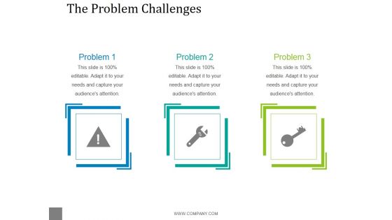 The Problem Challenges Template 2 Ppt PowerPoint Presentation Template