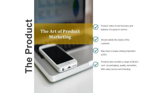 The Product Ppt PowerPoint Presentation Portfolio Smartart