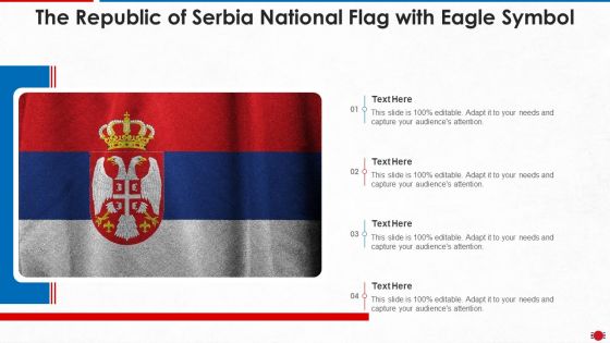 The Republic Of Serbia National Flag With Eagle Symbol Formats PDF