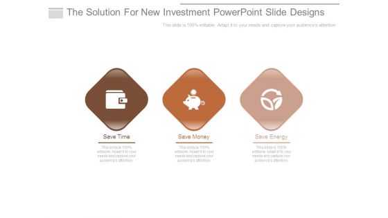 The Solution For New Investment Powerpoint Slide Designs