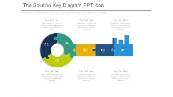 The Solution Key Diagram Ppt Icon