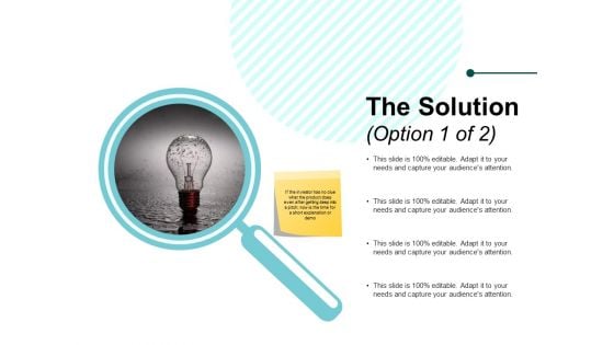 The Solution Ppt PowerPoint Presentation Slides Designs