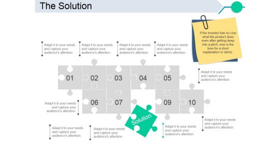 The Solution Template 1 Ppt PowerPoint Presentation Infographic Template Graphics Download