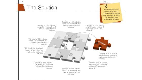 The Solution Template 1 Ppt PowerPoint Presentation Pictures Graphics