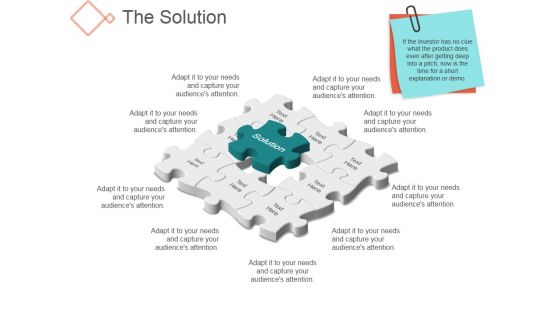 The Solution Template 1 Ppt PowerPoint Presentation Summary