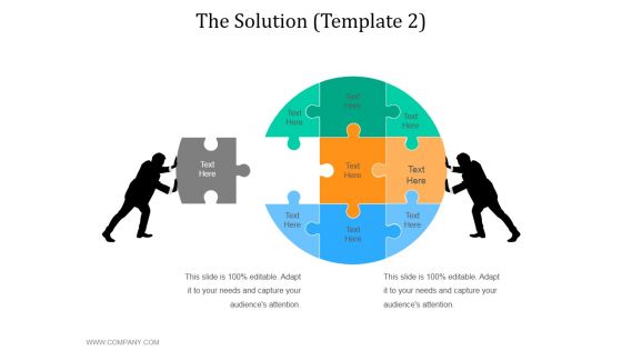 The Solution Template 2 Ppt PowerPoint Presentation Ideas Elements