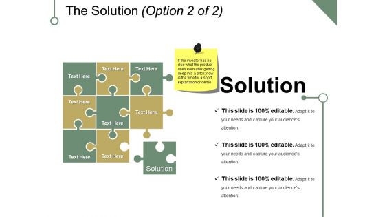 The Solution Template 2 Ppt PowerPoint Presentation Infographics Maker