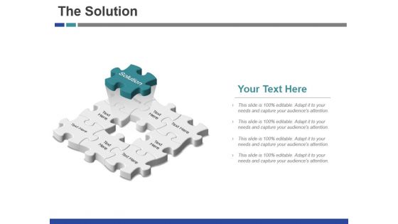 The Solution Template 2 Ppt PowerPoint Presentation Layouts Slideshow