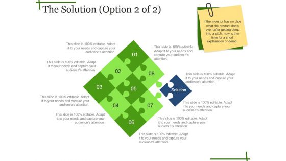 The Solution Template Ppt PowerPoint Presentation Gallery Demonstration