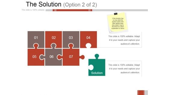 The Solution Template Ppt PowerPoint Presentation Styles Layouts