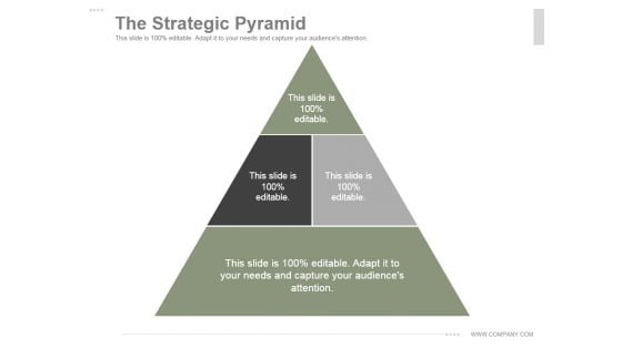 The Strategic Pyramid Ppt PowerPoint Presentation Background Image