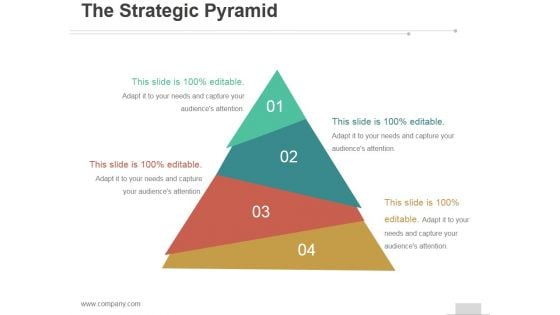 The Strategic Pyramid Ppt PowerPoint Presentation Gallery