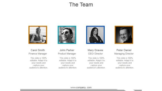 The Team Ppt PowerPoint Presentation Slides Demonstration