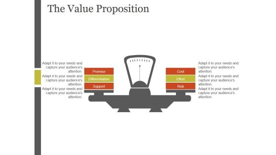 The Value Proposition Template 2 Ppt PowerPoint Presentation Design Templates